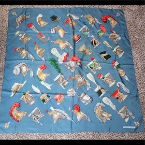 Hermes 100% Silk Scarf